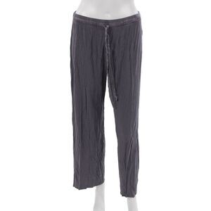 Fleur't Unisex Sweatpants Dark Gray Rayon Spandex Drawstring Bohemian Size M